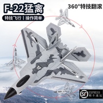 F22 remote control combat aircraft stunt fixed-wing primary school student fighter toy boy glider childrens model aircraft