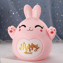 Cute rabbit piggy bank children anti-fall girls Net red only enter the piggy bank creative girl birthday gift