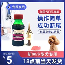 Tail breaker tail loop artifact tool rubber band Teddy Corky Schnauzer small dog dog dog tail clip clip