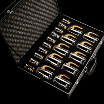 10 pots 10 cups gold foil white wine glasses high-end leather box gift box set set one pot one Cup bullet Cup split jug wine divider