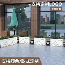 Custom Outdoor Iron Art Flower Box Real Estate Sales Department Commercial Square Street Partition Flower Trough Outdoor Courtyard to do