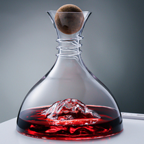 Lead-free iceberg Decanter wine creative European wooden ball with lid sealed wine divider home luxury