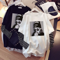 2022 new pregnant women T-shirt long sleeve cotton fashion pregnant women spring coat long loose spring wear