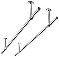 Balcony clothes rod fixed stainless steel clothes drying rack single and double drying clothes hanger hanging seat ceiling mounted indoor and outer wall