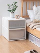 Wide 29 31 34 Drawer type 39 storage shoe box plastic combination wardrobe 44 single layer storage box deep 36-54cm