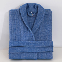 Cotton six-layer gauze bathrobe for men and women long dressing gowns Four seasons thick absorbent quick-drying bathrobe couples home clothes