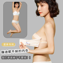 Strapless underwear womens anti-light small chest gathered non-slip thin section bandeau chest wrap invisible beauty back bra cover summer