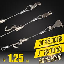 Painter track wire rope adjustable adhesive hook mobile painting track painting exhibition hanging line gallery hanging mirror line drawing hook