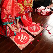 Red kneeling pad wedding blessing pad sitting Fu pad wedding supplies Daquan tea pad pair cushion wedding kneeling pad