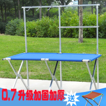 Stall table folding portable stalls artifact mobile stalls push shelves night market stalls multi-functional