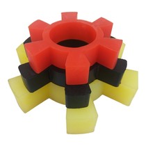 Beef tendon polyurethane plum blossom three-claw coupling to the back wheel hexagonal pad rubber plus line cushioning wear-resistant high temperature