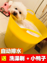 Dog bath tub cat tub pet spa bath Teddy Dafa dog small dog with shower bath bucket