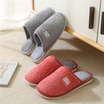 2021 New wool shoes women Autumn Winter couples home indoor slippers home non-slip warm cotton slippers for men and women