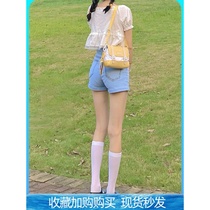 White stockings thin calf socks JK cute girl Lolita stockings summer legs pure socks