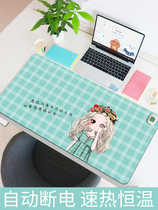 Heating mouse pad Heating pad Warm table pad Oversized office desktop hand warmer Electric heating pad Warm table treasure student