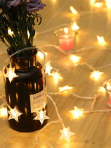 Stall decorations LED star lights Net red small color lights Flash lights String lights starry net red light room layout