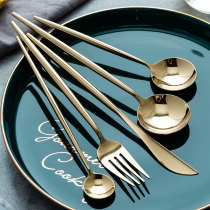 Modern Housewives 304 Stainless Steel Western Tableware Combination 4 Piece Set Steak Knife Fork Spoon Set Classic Spot