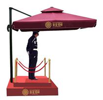 Security Pavilion Property Sales Department Image station station stainless steel mobile sentry box duty platform sunshade Roman umbrella