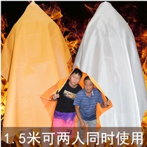 Emergency fire extinguishing blanket household fire certification 1 5 meters national standard boxed family kitchen silicone fire blanket set flame retardant