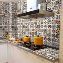 Self-adhesive waterproof and high temperature resistant wallpaper kitchen oil-proof stickers paper Cabinet stove with thick cabinet anti-lampblack stickers wallpaper