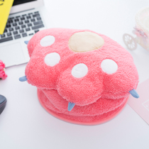 USB warm hand mouse pad Winter warm heating heating treasure thickened computer mouse pad winter removable and washable table warm pad oversized increase office mouse cover Cute girl mouse pad wrist protection