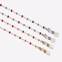 -Clamped glasses chain fancy between beads glasses chain gua bo sun glasses sunglasses ornament chain lanyards lanyard