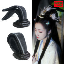 Ancient costume modeling Western Han Imperial Concubine Change fairy can be bent hair bag Hanfu Tang skirt Tang collar flying fairy hair bun