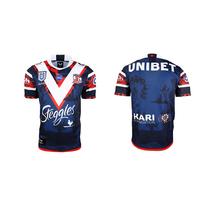 2021NRL Australian Roosters Indigenous Short Sleeve Top Rugby Jersey Sydney Rooster Rugby