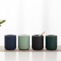 Ashtray creative home living room personality trend anti-fly ash ceramics simple modern office new Chinese ashtray