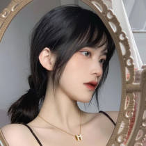 Net red repair French bangs wig female light natural 3d air bangs wig simulation hair fake bangs