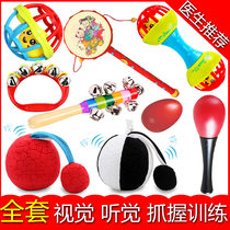 Chasing hand bell Baby vision training Red ball Newborn soft cloth ball cover Bell listening childrens creative wisdom H