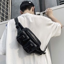Chest bag mens fashion Cross bag leisure street trend hip hop running bag locomotive wind personality back backpack men