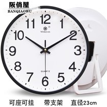 Clock ornaments Desktop desk clock Wall hanging wall clock Living room clock hanging watch bracket Desktop household quartz clock fashion