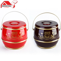 Childrens bucket Large wooden single bucket toilet Childrens bucket Treasure bucket Wedding wedding supplies Bridal supplies