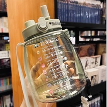  Drink water every day Target cup large kettle large capacity portable water cup female summer cute summer strap large belly water bottle