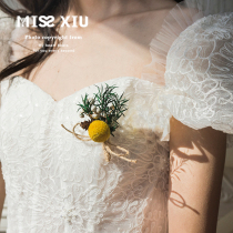 MISSXIU in pairs] Mori wedding bride groom corsage girlfriends bridesmaid dried flowers forever flower corsage