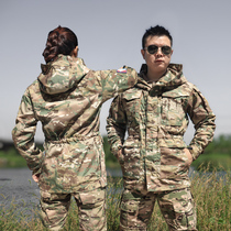 US military m65 windbreaker military version waterproof CP camouflage tactical suit mens American military fan jacket autumn and winter