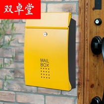 European-style hanging rain letter box Wall-proof outdoor mailbox Stainless steel waterproof mailbox Outdoor villa home