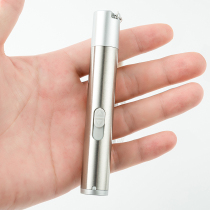usb rechargeable super bright flashlight laser light banknote detector LED long range home mini flashlight