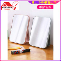 Desktop folding portable makeup mirror Student dormitory Desktop small mirror Female dressing mirror Small portable princess mirror