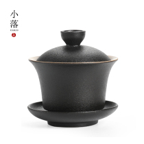 Xiaoluo Zen Three Cengfu Bowl Ceramic Single Kung Fu Tea Cup Tea Bowl Tea Cup Home Office Puer Tea Maker
