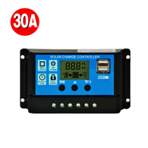 Solar controller 12V24V full automatic universal 30A photovoltaic power generation board charging system street light home