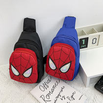 Spiderman childrens chest bag Boys Nylon crossbody bag Fashion bag boys  shoulder bag schoolboy small backpack
