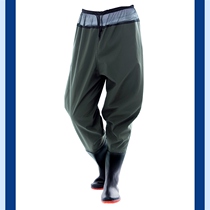 Half-day Leisurely Weiwei Stream Fishing Fishing Gear Half-day Leisurely Stream Fishing Wading Shoes and Pants Waterproof Rain Boots Pants Waist-length Half-body Rain