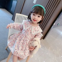 2021 new childrens dress baby girl flower doll dress Princess dress tide girl dress spring dress