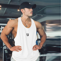 Muscle loose Word speed running roll iron tops brotherSports fitness clothes training vest male