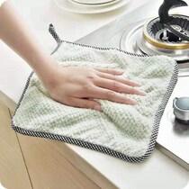 Kitchen cotton cloth Non-stick oil cleaning table Cotton absorbent cloth oil washing dish cloth Cleaning table cloth Cleaning cloth