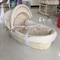 San Ferro Cocking Artificial Baby Cradle Newborn Sleeping Basket Car Carrier Baby Bed Outside Bed