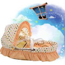 Neonatal baby basket can be carted baby cradle pure natural grass cot baby sleeping basket baby cot