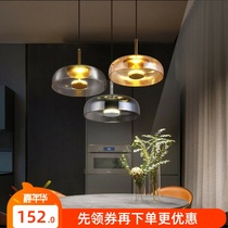 Creative personality minimalist dining hall lights Nordic decorative chandelier coffee Western Restaurant Bar modern light luxury glass lamps
